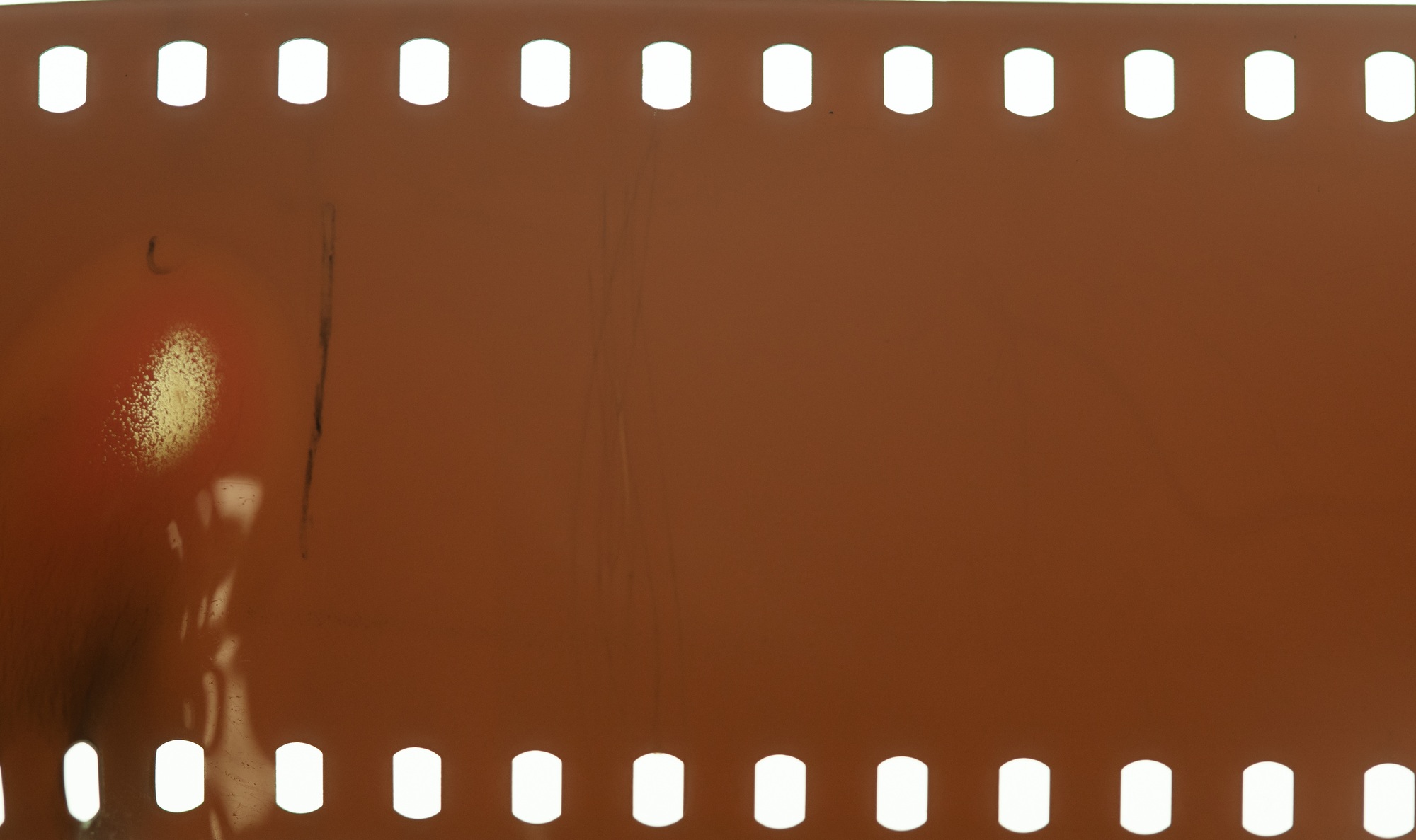 Old burned film frame tape overlay.