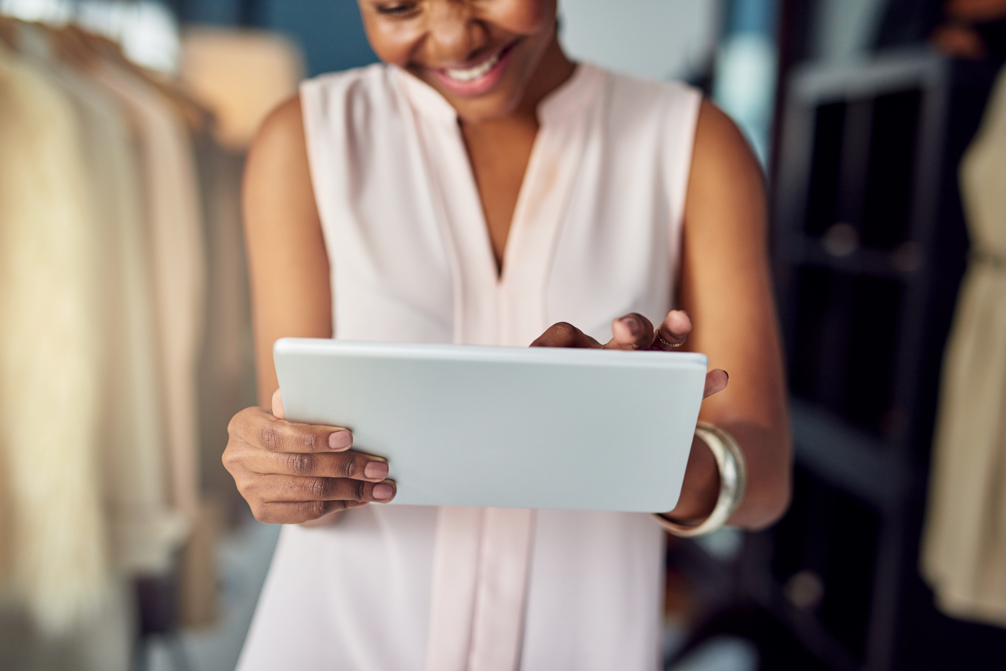 Rebranding her business website