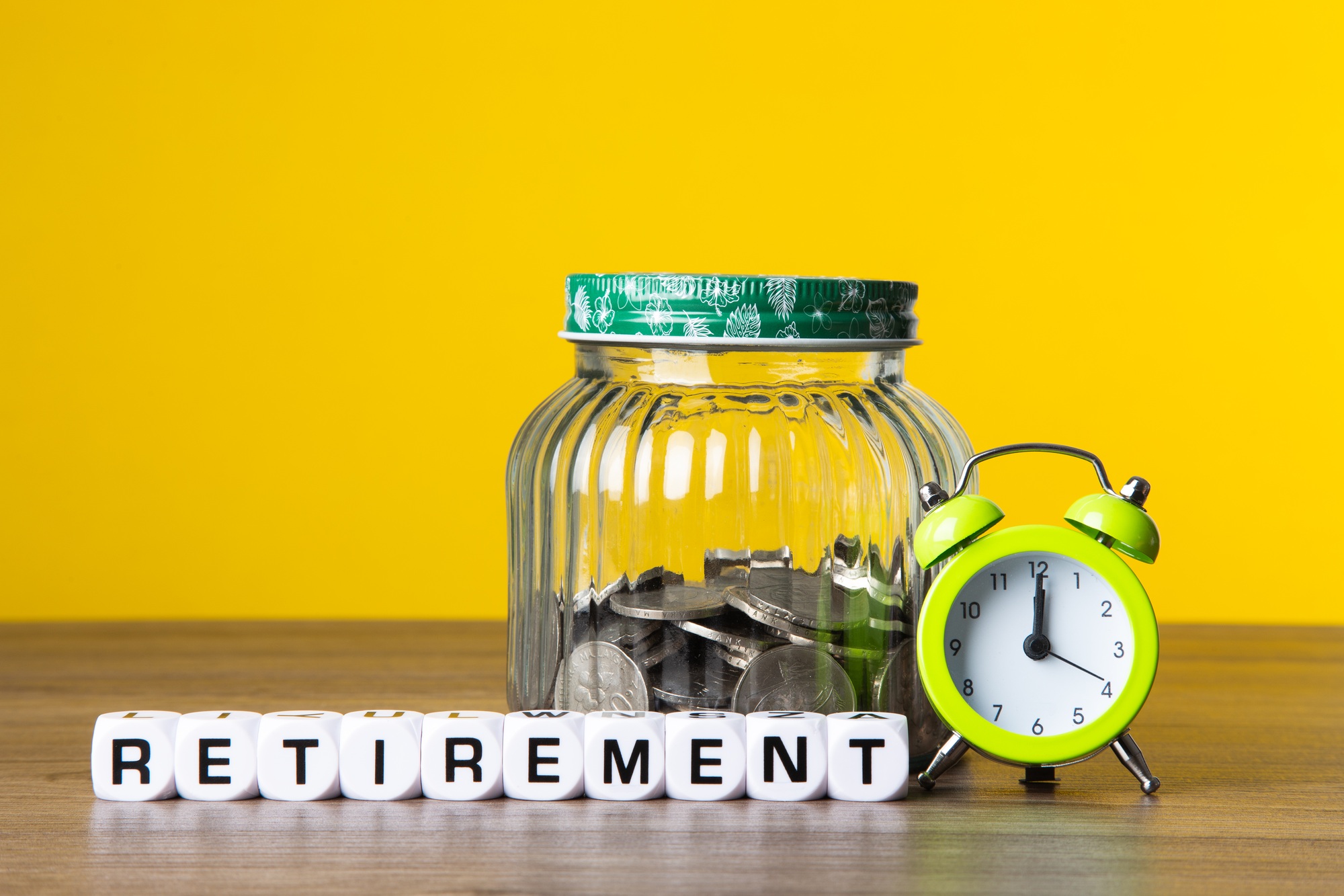 Saving money for retirement plan.