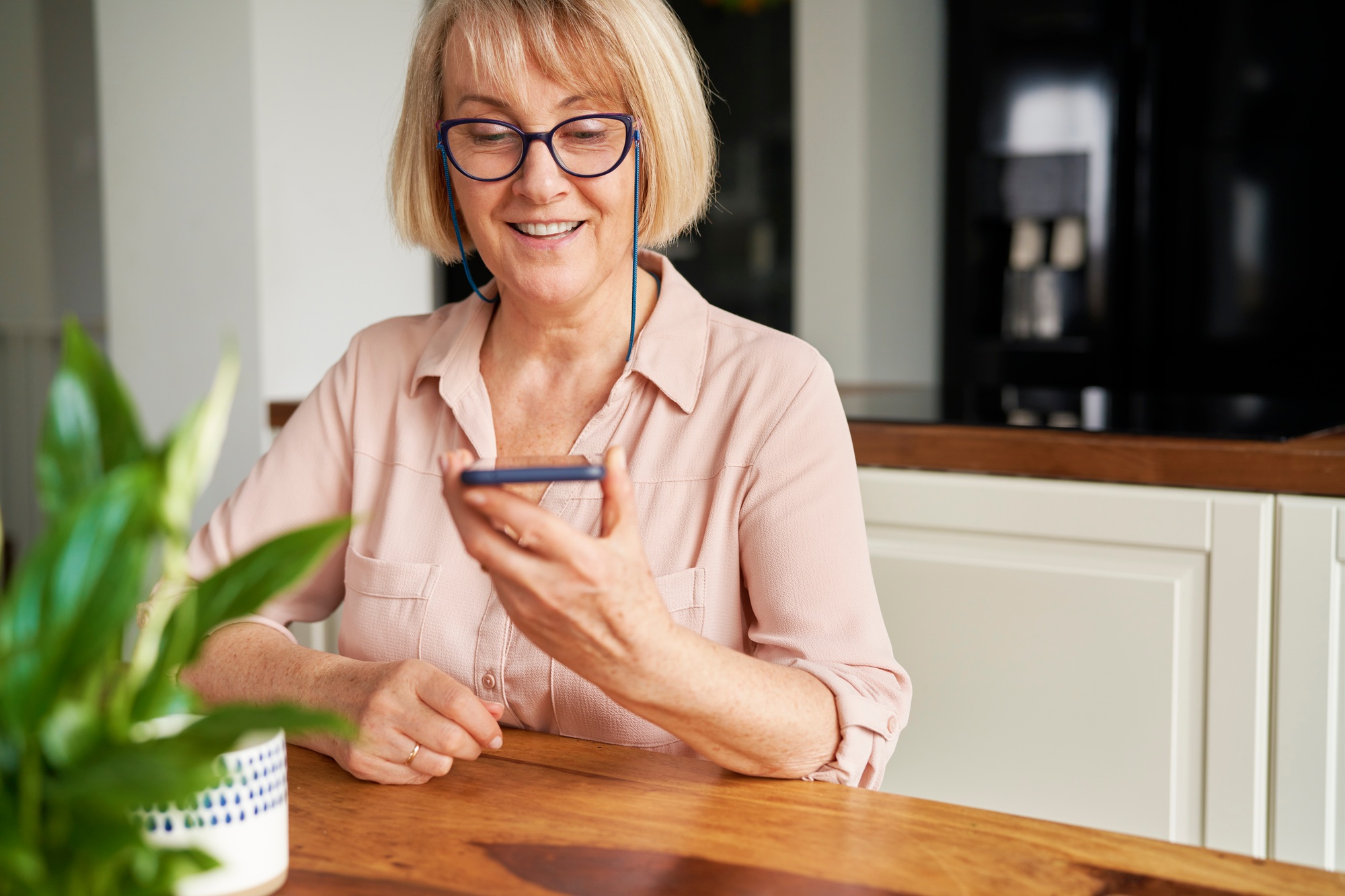 Senior woman calling on the phone