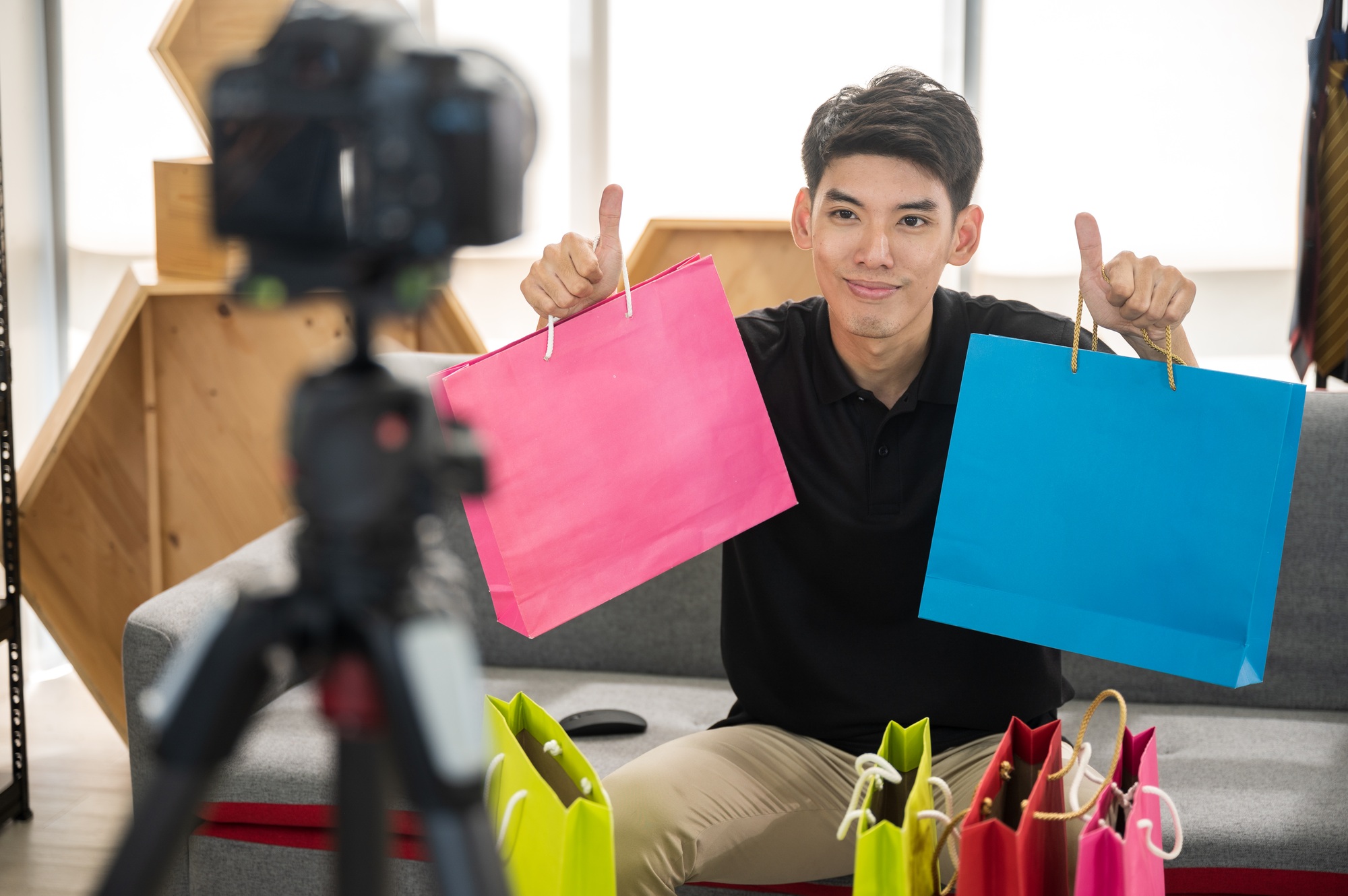 startup online marketing small business owner working. Sell selling, e-commerce, shipping concept