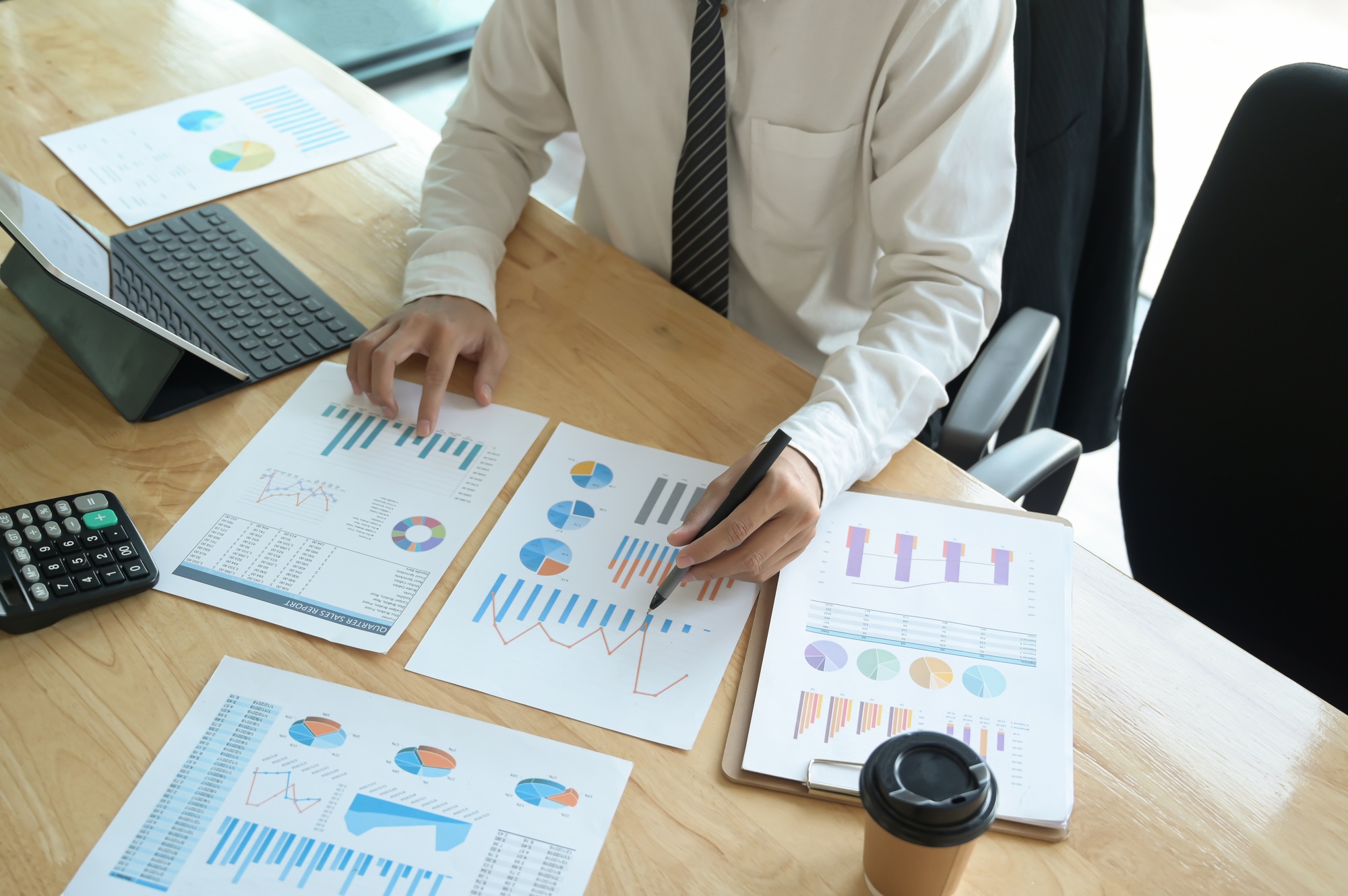 The management is checking the accuracy of the company budget information.