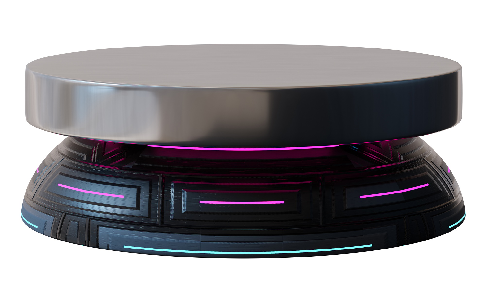 This podium stands out with a sleek, modern design