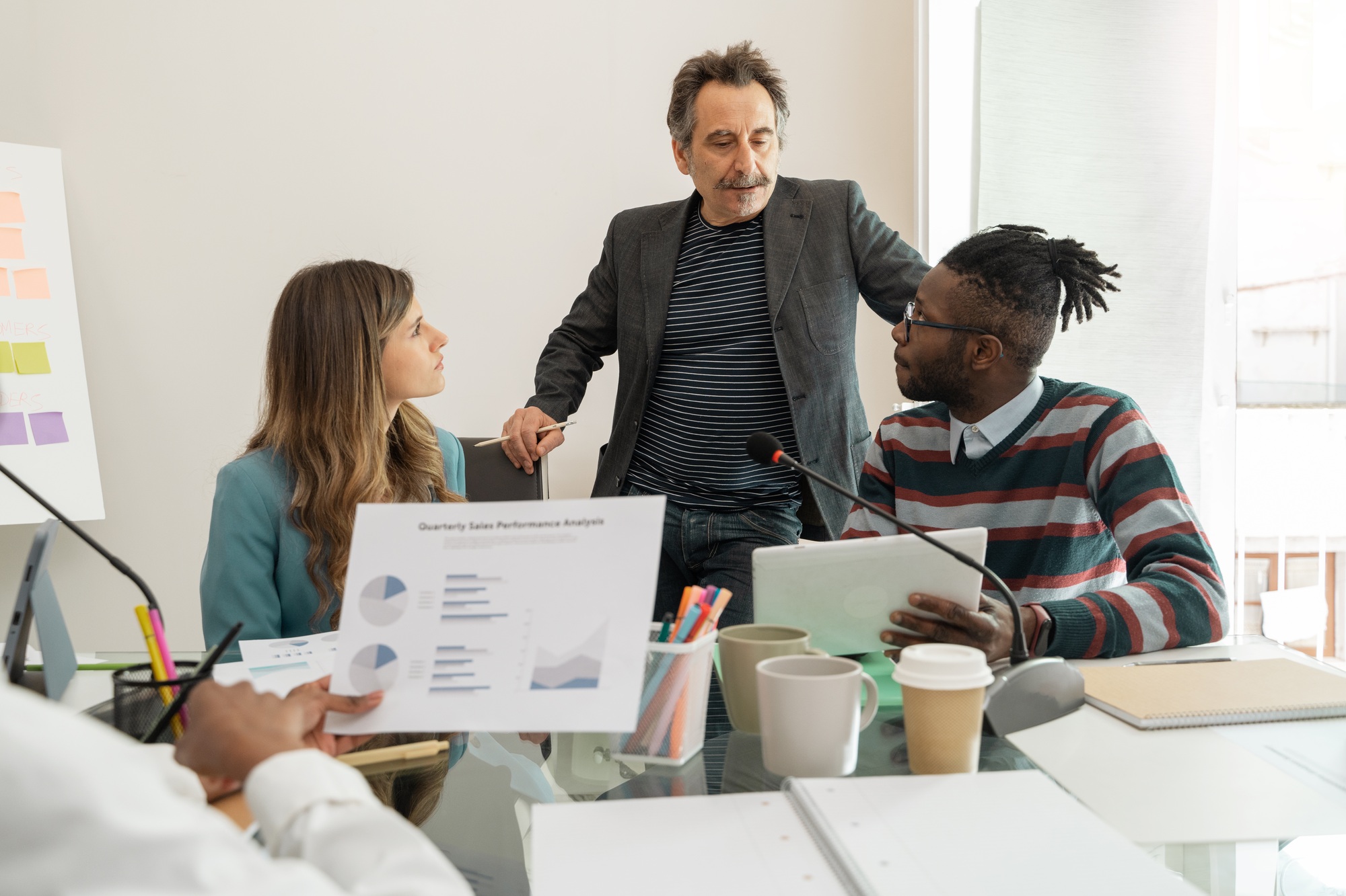 Diverse Team Analyzing Business Performance