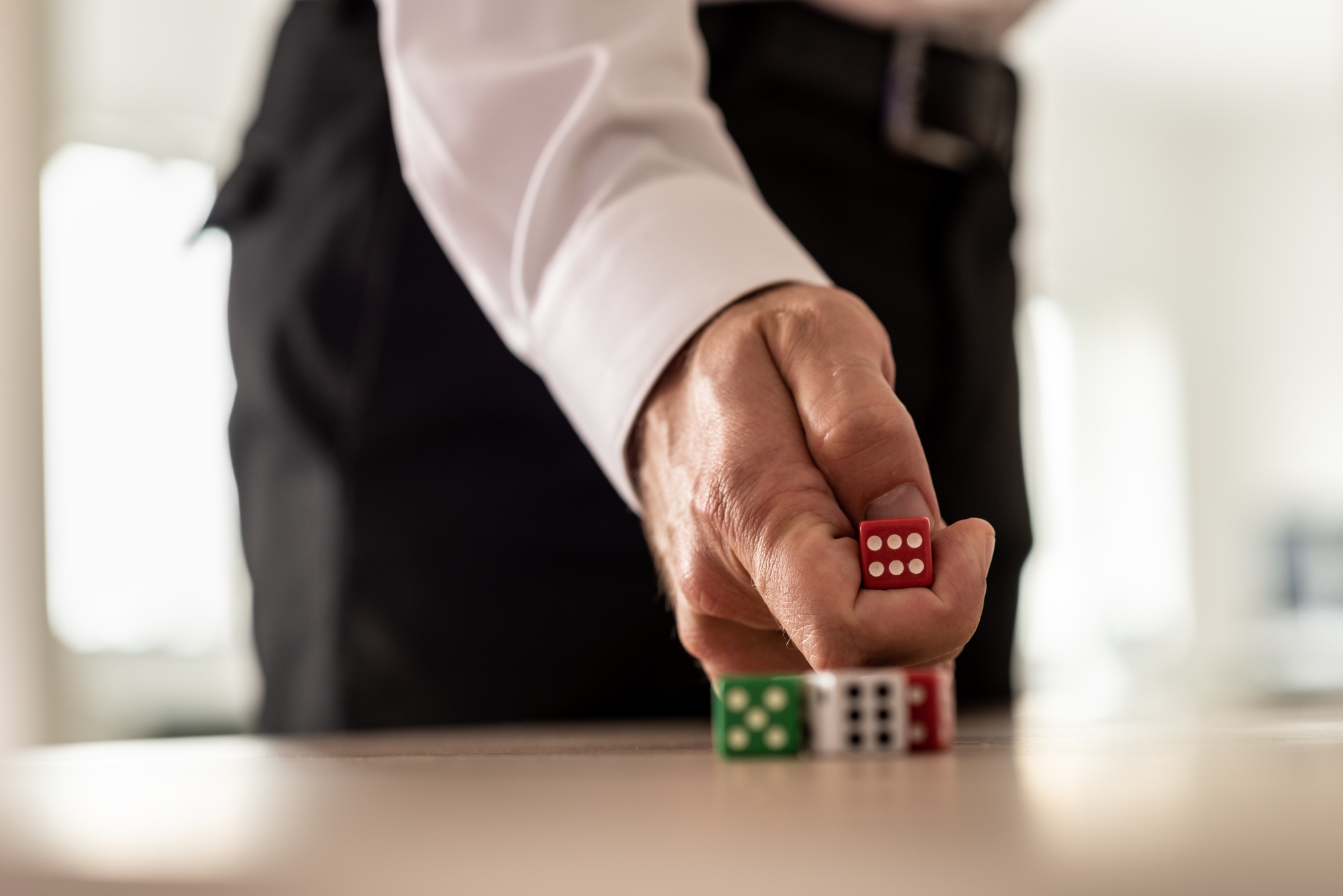 Business challenge and risk concept