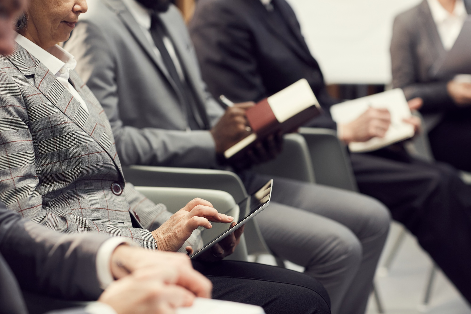 Studying business development issues at conference