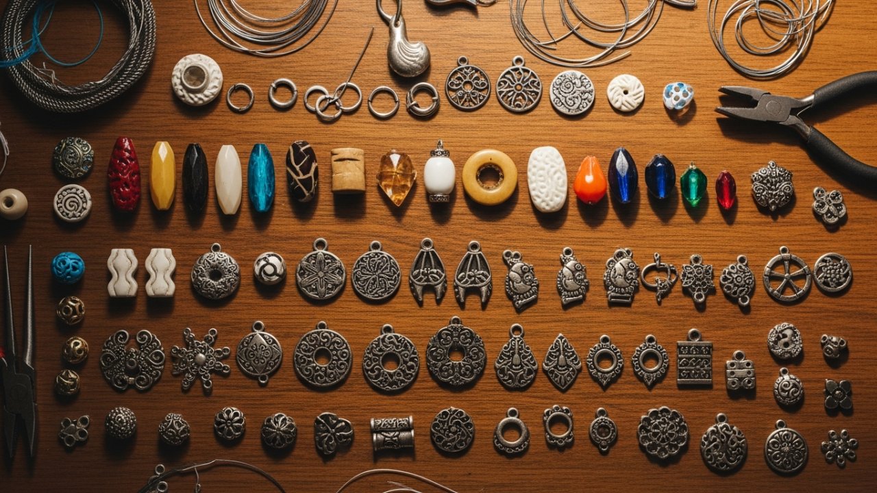 Assorted Beads and Charms