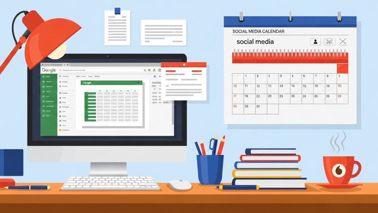 Google Sheets Geeks Social Media Editorial Calendar