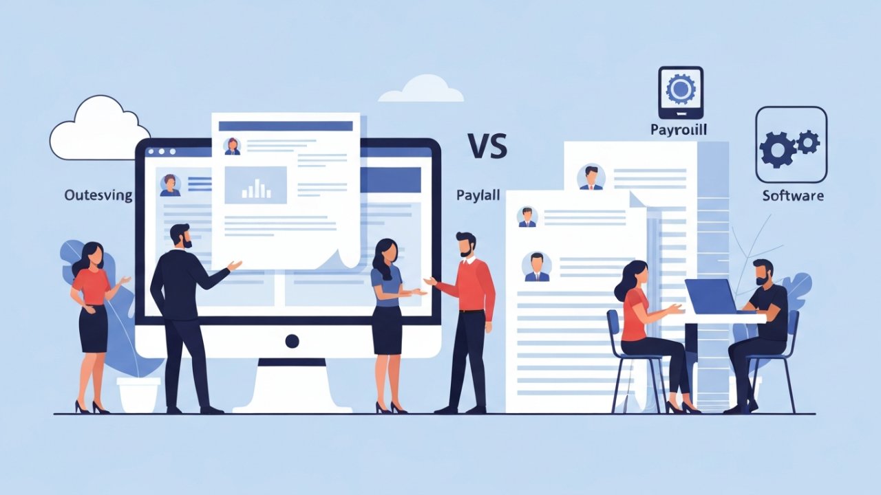 Differences Between Payroll Software and Outsourcing