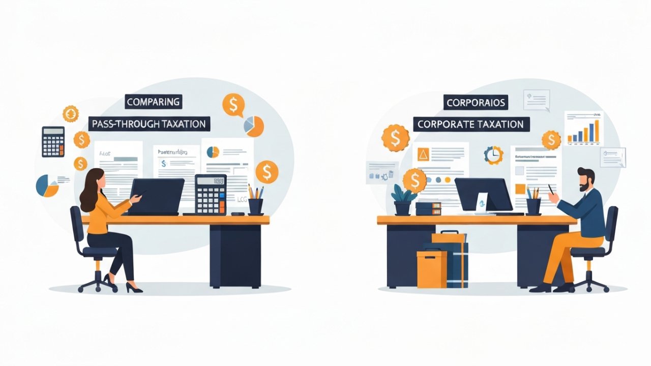 Comparing Pass-Through Taxation vs. Corporate Taxation