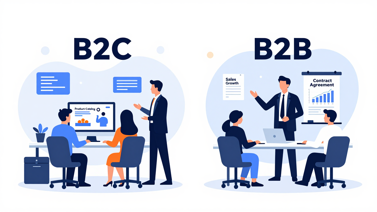 Comparing B2C Sales to B2B Sales: Key Differences